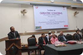 Seminar on Geriatric Concerns at Karachi University