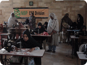 Vocational Training for women at Lyari Resource Centre Khi.